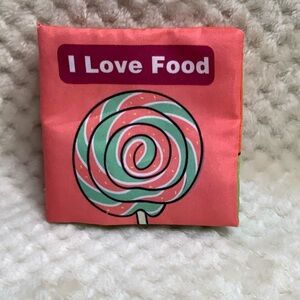 I Love Food Soft Baby Kids Learning Book Crinkle Sensory Toy